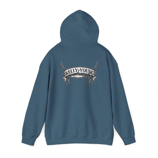 Speargun Shark Hooded Sweatshirt