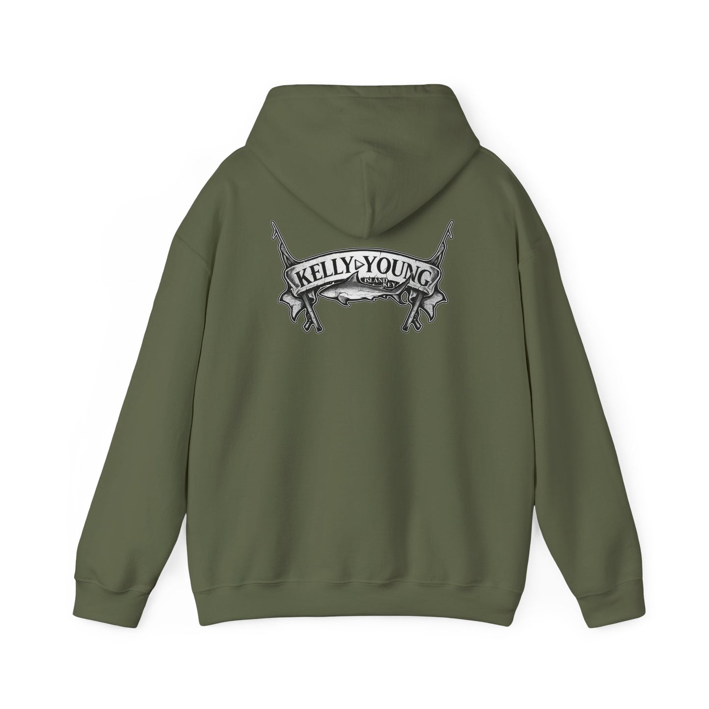 Speargun Shark Hooded Sweatshirt