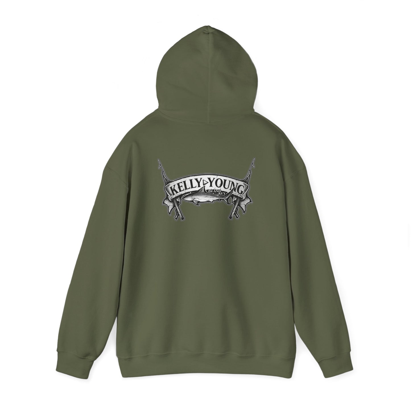 Speargun Shark Hooded Sweatshirt